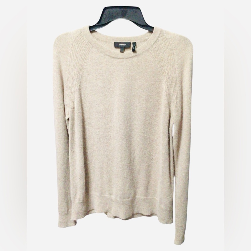 Theory Light Tan Knit Top